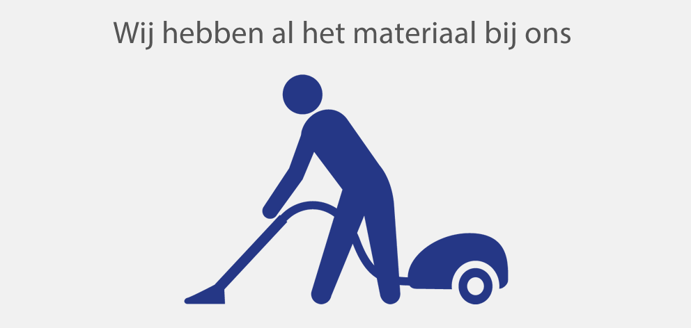 Bij de Schoonmaak op maat brengen wij alle specialistische schoonmaakmiddelen en materialen mee